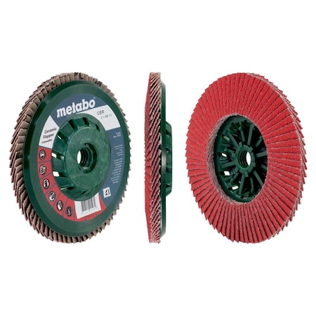 Metabo Flap Disc 5" Ceramic Flapper 60 5/8"-11 T29 Trimmable (PB) 629459000